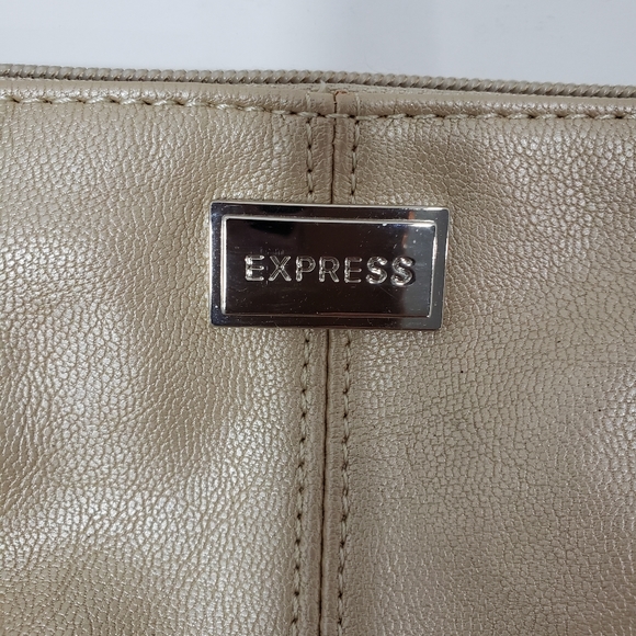 Express Gold Mini Zippered Wristlet - Picture 3 of 4